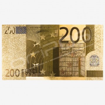 Zlatna Euro novčanica, 200 Eura