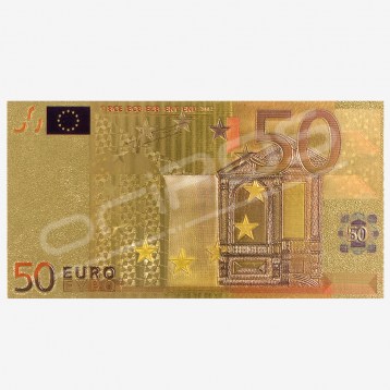 Zlatna Euro novčanica, 50 Eura